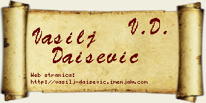 Vasilj Daišević vizit kartica